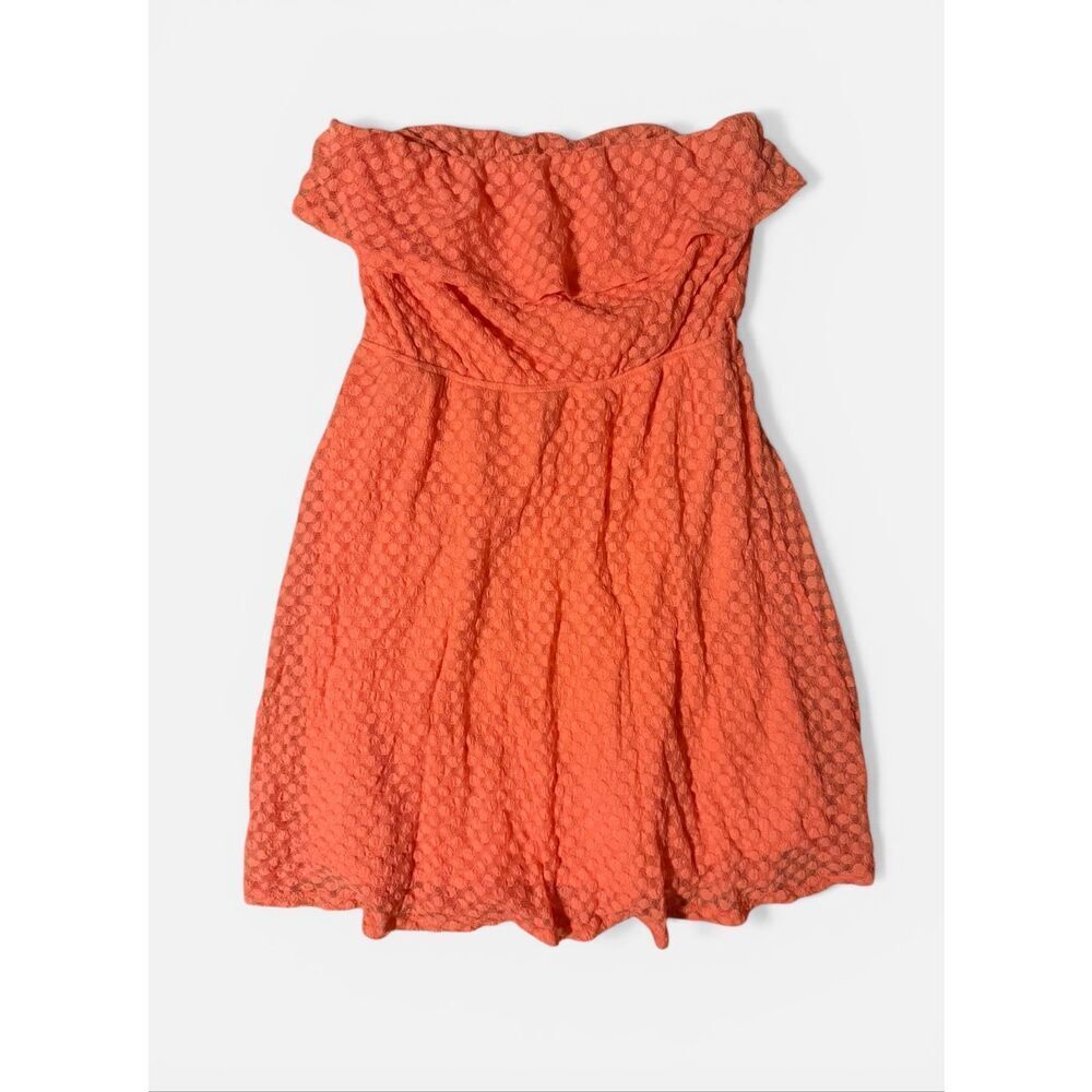 Wetseal Peach Off Shoulder Mini dress